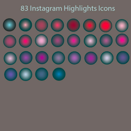 83 Gradient Instagram Highlight Covers